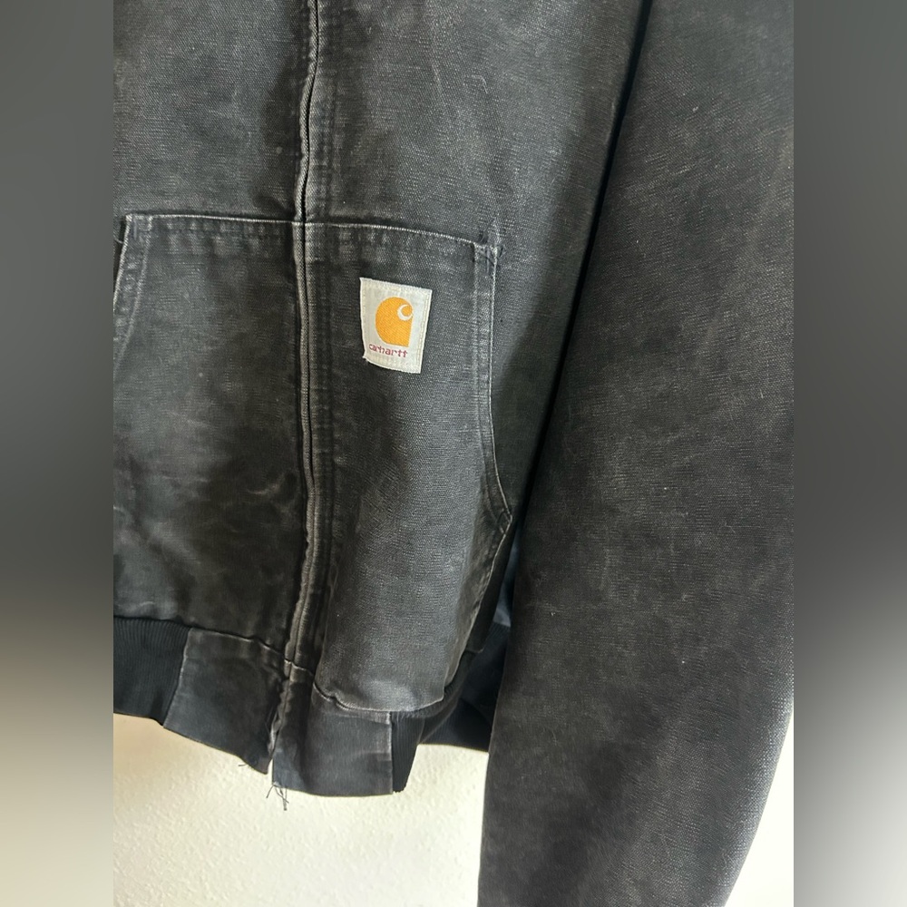 Vintage Carhartt Duck Canvas Active Thermal Lined USA Jacket Mens Size 4XL Tall - Picture 2 of 9